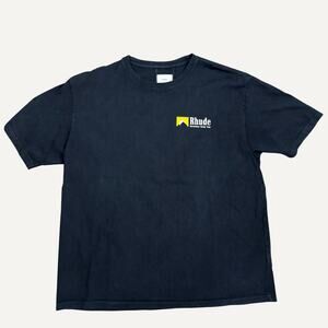 Rhude International Racing Team Logo Graphic Tee Black Size XL Men's
